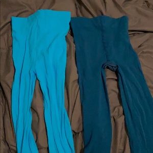 2 BLUE TIGHTS